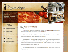 Tablet Screenshot of amfora-pizza.cz